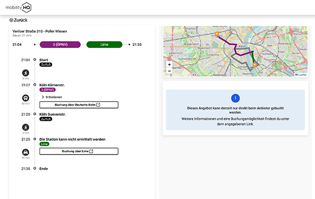 data analysis of mobility offers