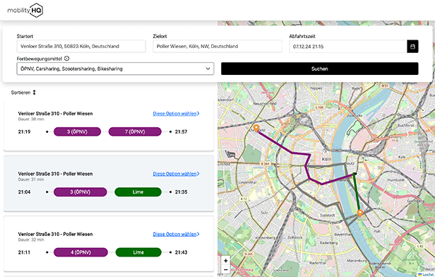 map, interactive visualization of mobility offers 